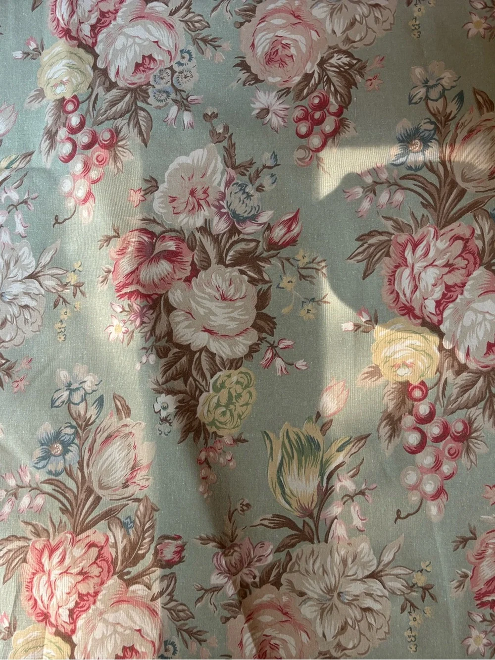 Ralph Lauren Floral Cotton Pillow Shams in Light Sage Green